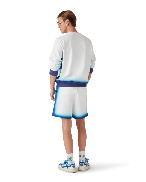 SWEATSHIRT BLUE FADE BLUE WHITE