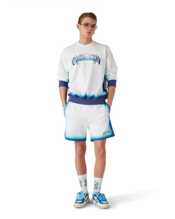 SWEATSHIRT BLUE FADE BLUE WHITE 2