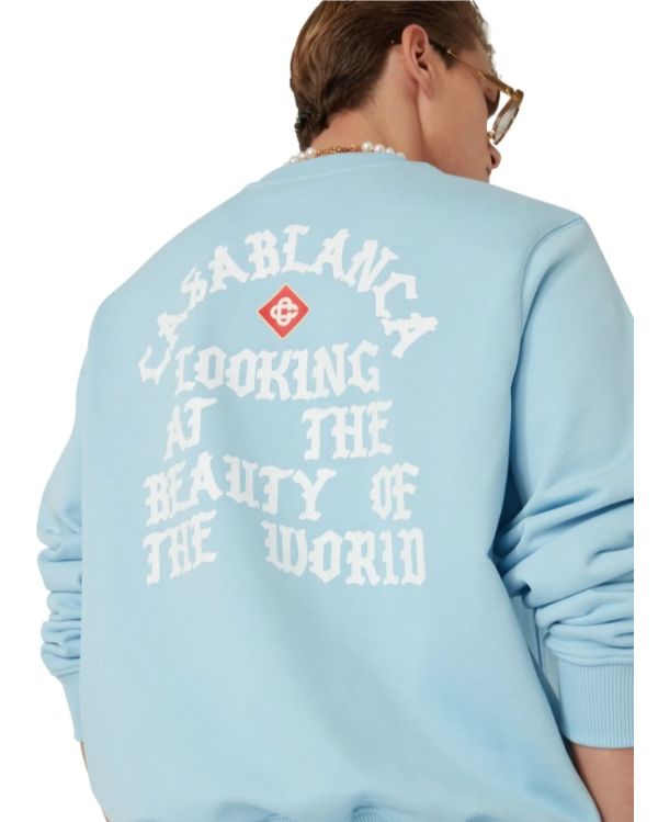 SWEATSHIRT BEAUTY OF THE WORLD LIGHT BLUE