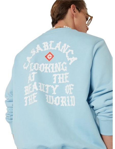 BEAUTY OF THE WORLD SWEATSHIRT LIGHT BLUE