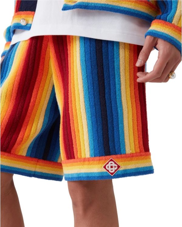 SHORT GRADIENT STRIPE TOWELLING MULTICOLOUR