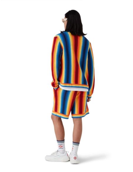 SHORT GRADIENT STRIPE TOWELLING MULTICOLOUR