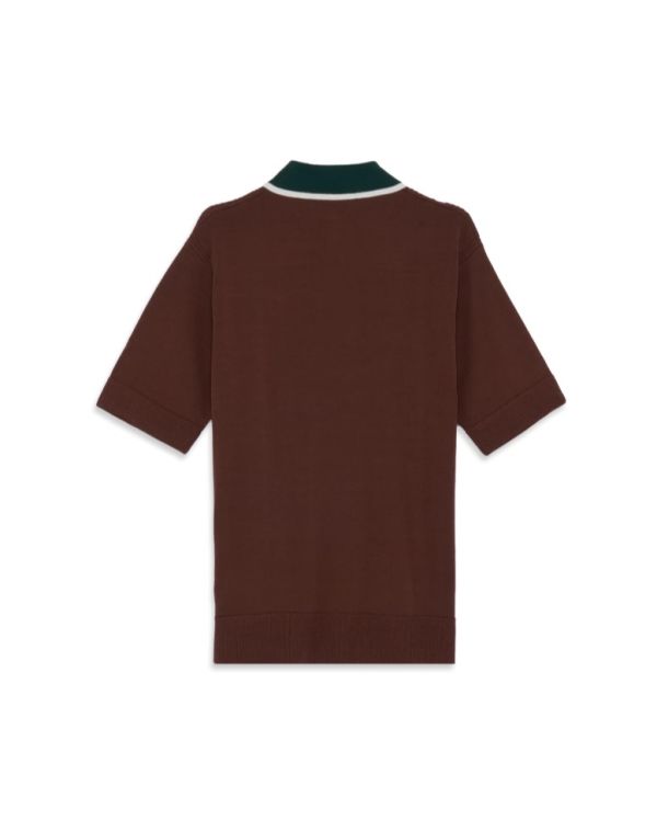 POLO OVERSIZE CABLE KNIT BROWN 2