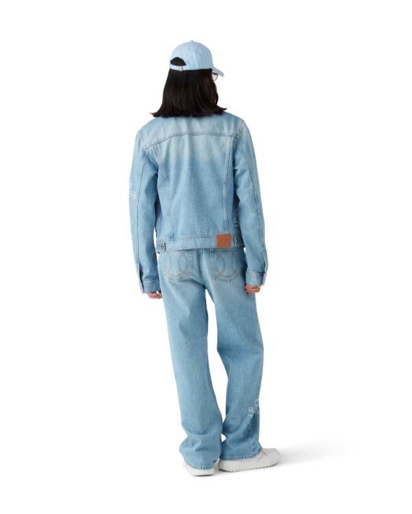 VESTE EN JEAN AVEC GRAFFITIS
