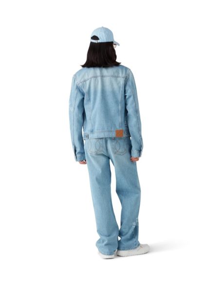 VESTE EN JEAN AVEC GRAFFITIS