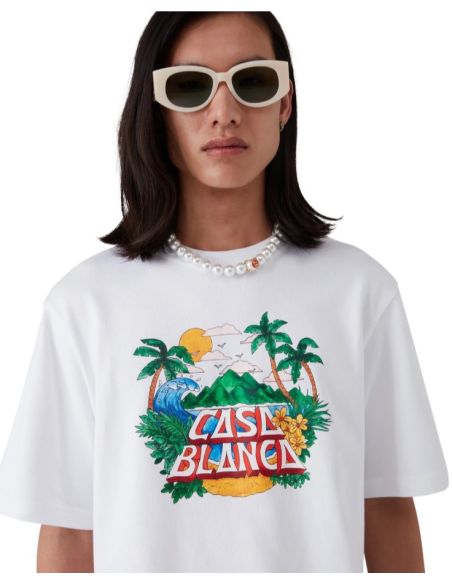 CASA BEACH WAVE TSHIRT WHITE