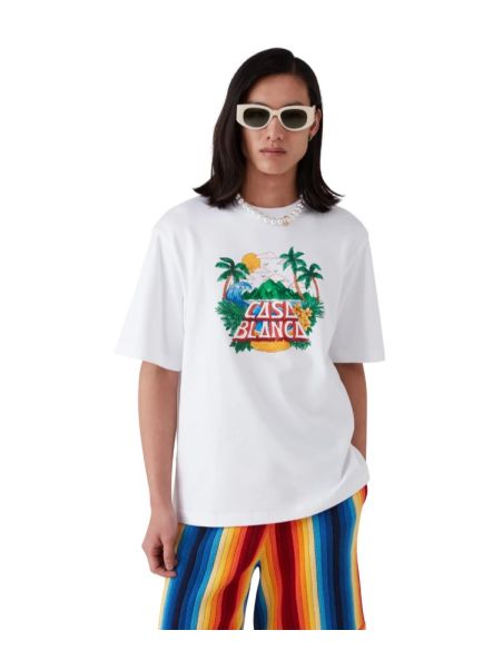 TSHIRT CASA BEACH WAVE WHITE