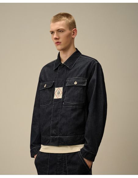 VESTE COURTE DENIM BLUE