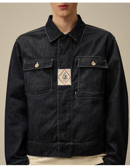 VESTE COURTE DENIM BLUE