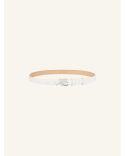 BELT AC LEATHER 25MM HERITAGE WHITE