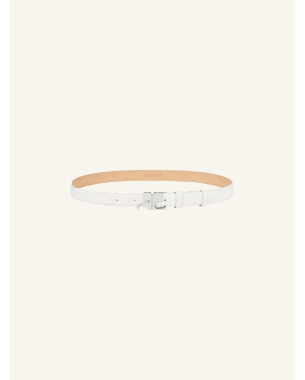 BELT AC LEATHER 25MM HERITAGE WHITE 2
