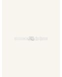 CEINTURE AC EN CUIR BLANC HERITAGE
