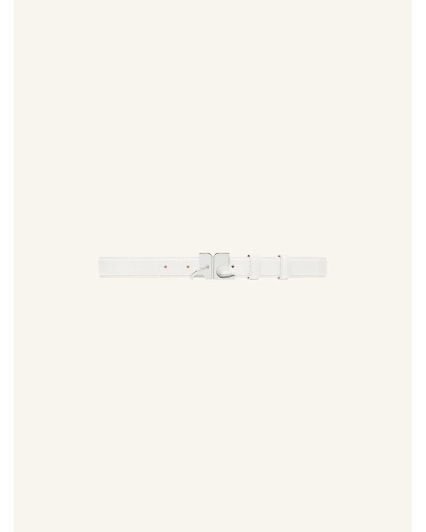 BELT AC LEATHER 25MM HERITAGE WHITE