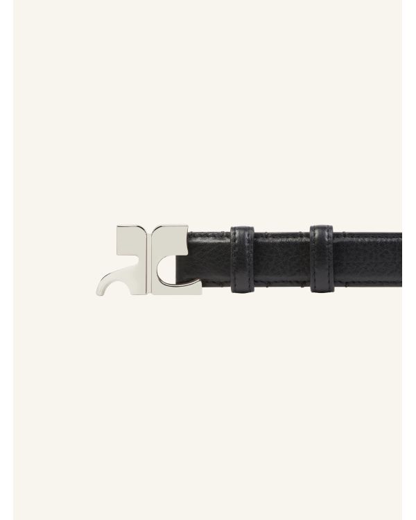 CEINTURE AC EN CUIR NOIR