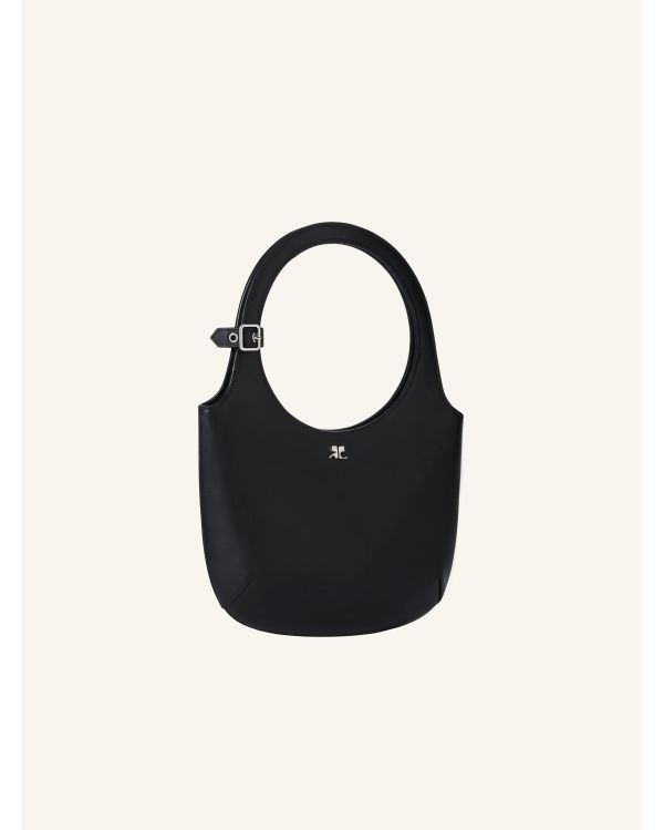 HOLY BAG EN CUIR LISSE NOIR