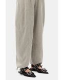 BALLERINES FEMININES A BOUCLE BURGUNDY