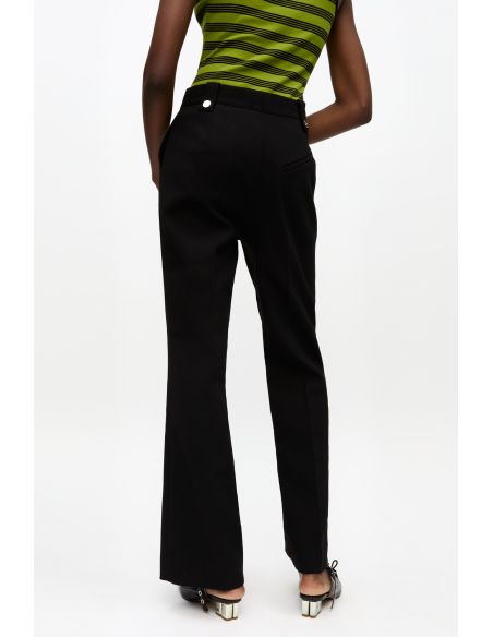 PANTS BONDED CREPE BLACK