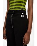 PANTALON CONTRECOLLE EN CREPE NOIR