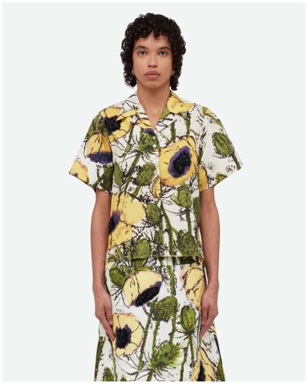 ALTHEA PINTUCK SHIRT POPPY YELLOW