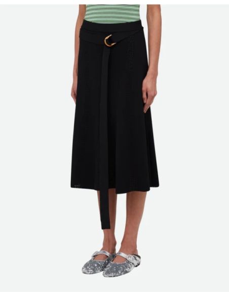 DUSK KNIT SKIRT BLACK