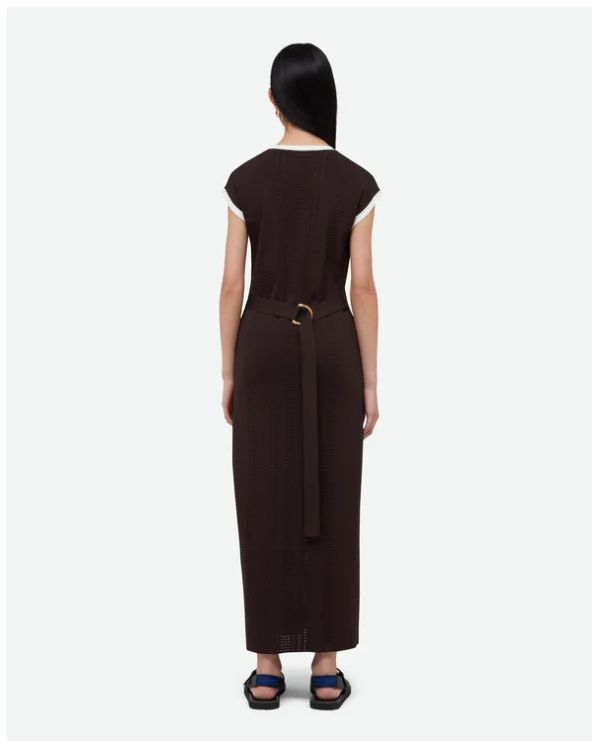 ROBE EN MAILLE RHYME MARRON FONCÉ 2
