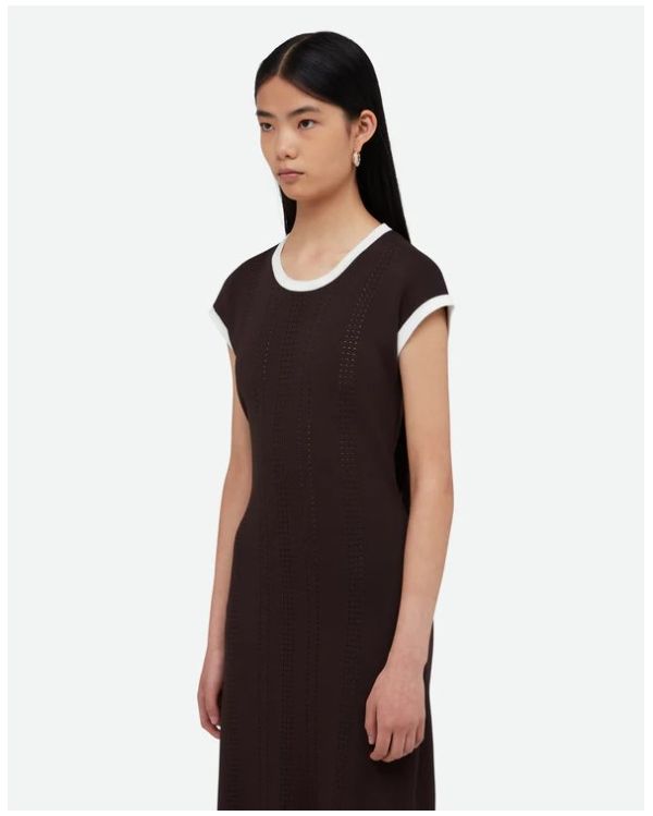 ROBE EN MAILLE RHYME MARRON FONCÉ