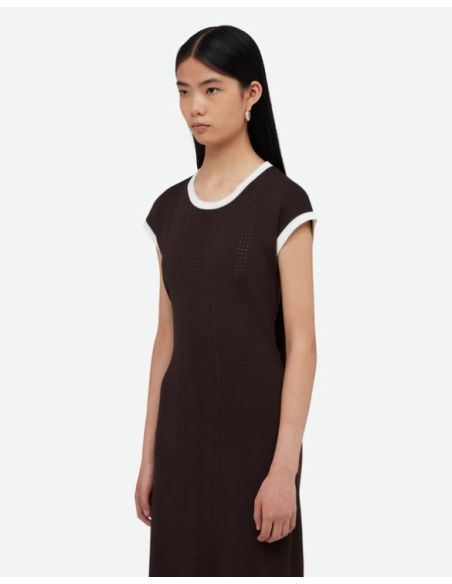 ROBE EN MAILLE RHYME MARRON FONCÉ