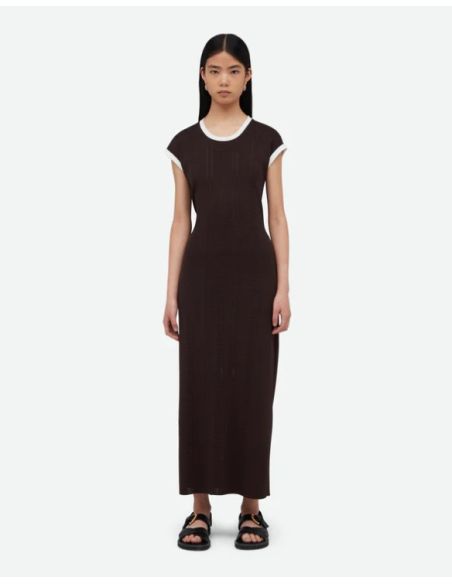 ROBE EN MAILLE RHYME MARRON FONCÉ