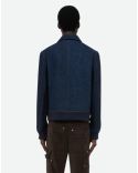 ECHO DENIM VARSITY JACKET INDIGO