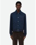 VESTE VARSITY EN JEAN ECHO INDIGO