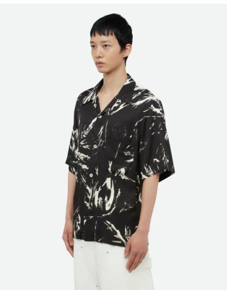 CHEMISE DE BOWLING HIGHLIFE NOIR/BLANC