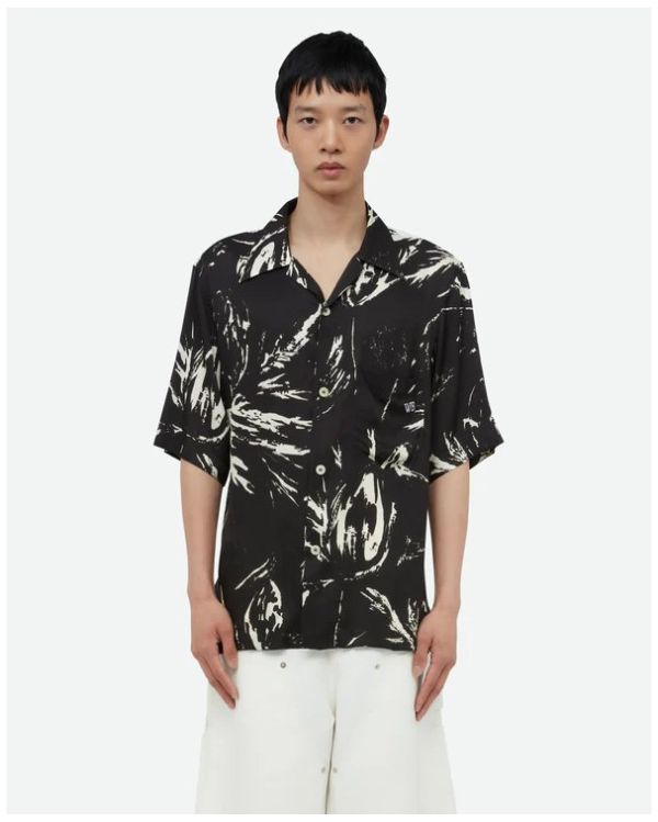 HIGHLIFE BOWLING SHIRT BLACK/WHITE