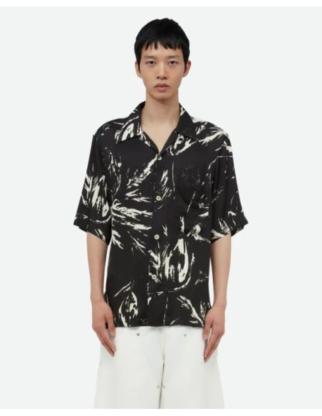 HIGHLIFE BOWLING SHIRT BLACK/WHITE