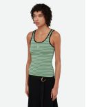 SONIC VEST TOP BLACK