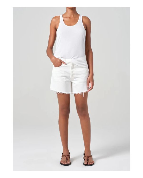 PARKER LONG SHORT PANNA COTTA WHITE