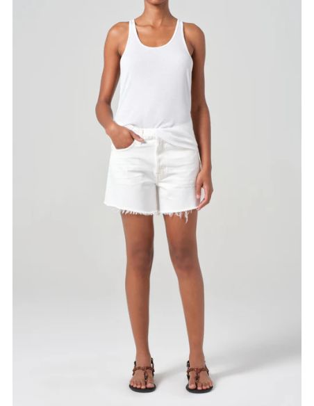 PARKER LONG SHORT PANNA COTTA WHITE