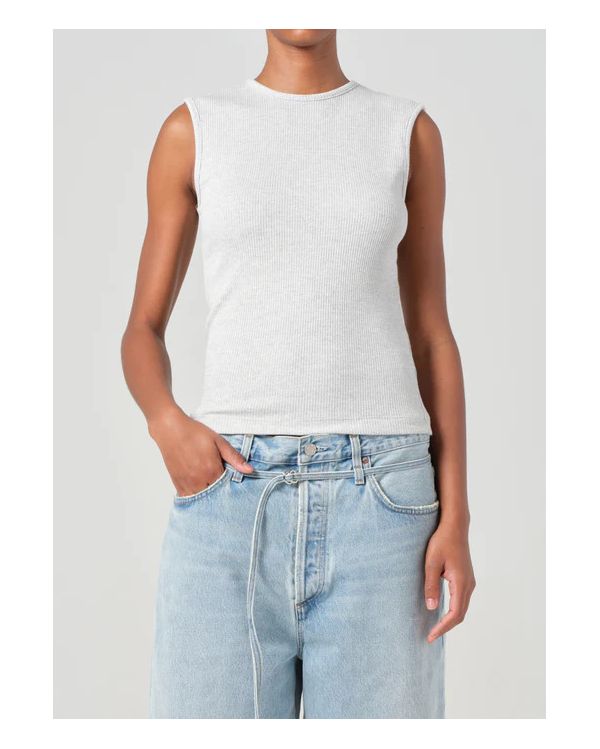 BINX TANK BRUSHE GREY HEATHER
