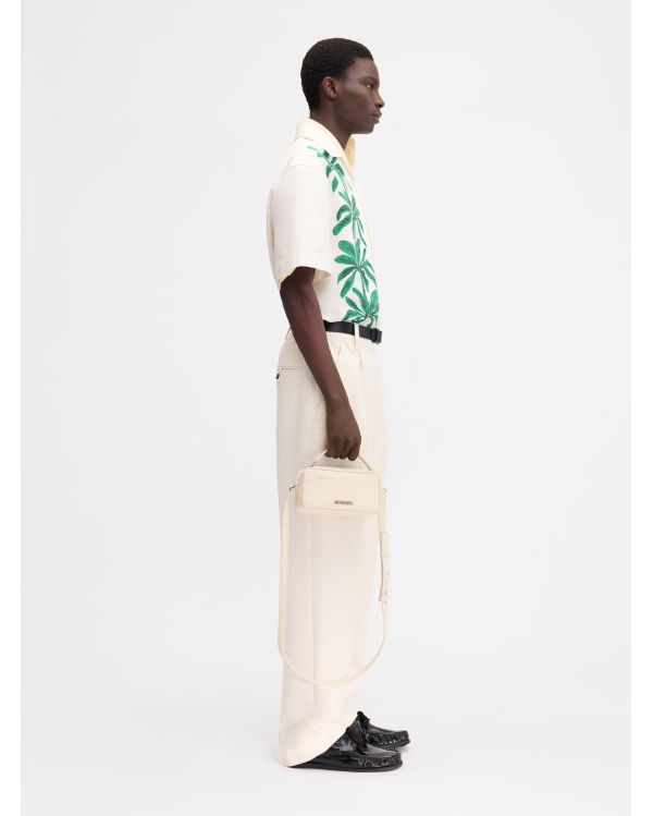 LA CHEMISE JEAN PRINT PALMTREES WHITE GREEN