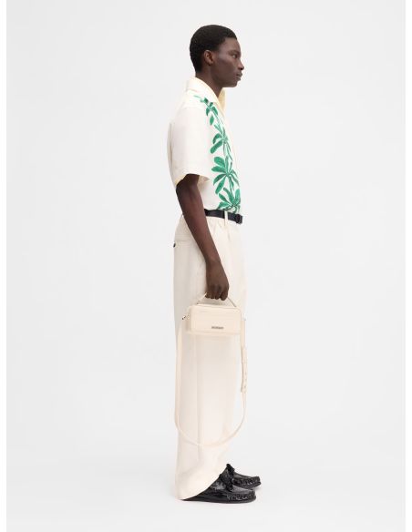 LA CHEMISE JEAN PRINT PALMTREES WHITE GREEN