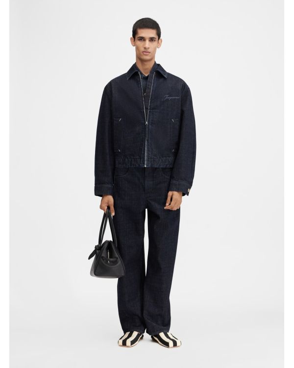THE NIMES CANVAS DARK NAVY JACKET 2
