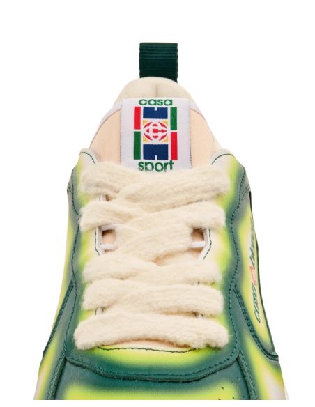 MENS COURT SNEAKER GREEN FADE