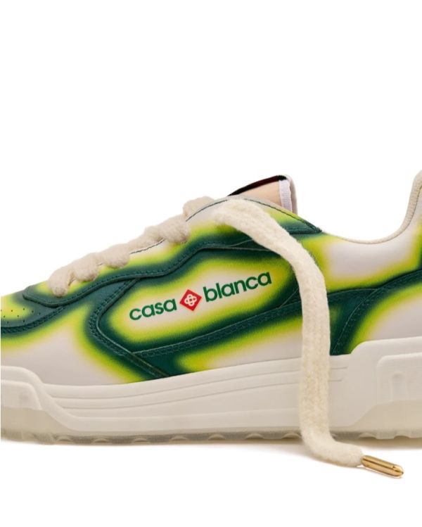 SNEAKERS MENS COURT GREEN FADE