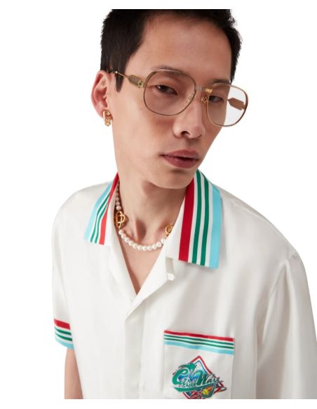 CHEMISE EN SOIE À MANCHES COURTES CASA WAY WORLD SERIES