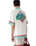 CHEMISE EN SOIE À MANCHES COURTES CASA WAY WORLD SERIES