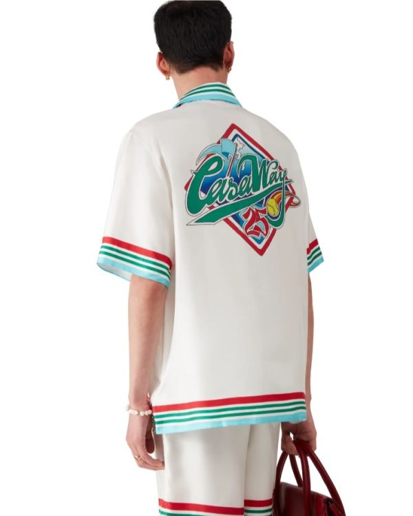 CHEMISE EN SOIE À MANCHES COURTES CASA WAY WORLD SERIES