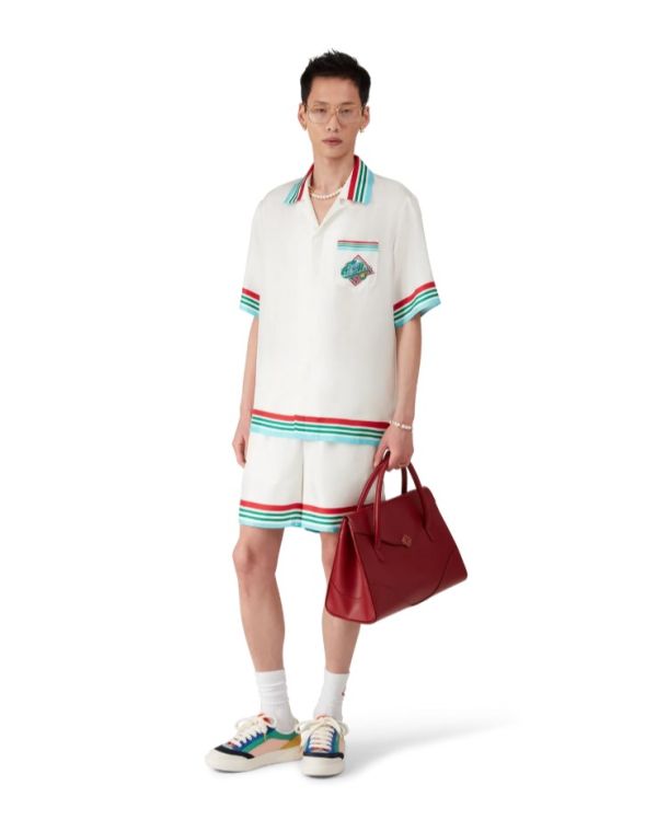 CASA WAY WORLD SERIES SHORT SLEEVE SILK SHIRT