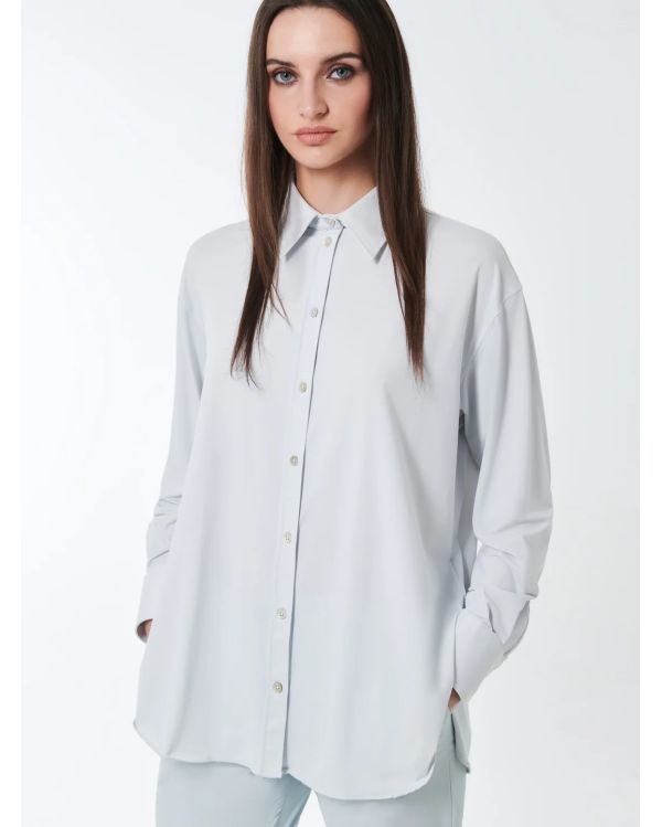 OXFORD BOYFRIEND WOMAN SHIRT WHITE
