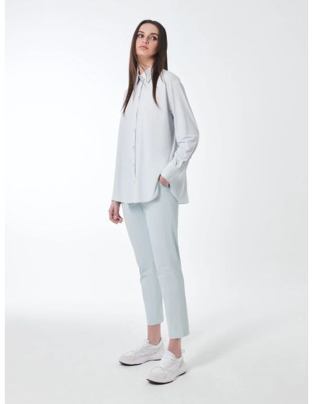 OXFORD BOYFRIEND WOMAN SHIRT WHITE