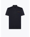 OXFORD POCKET POLO BLUE BLACK
