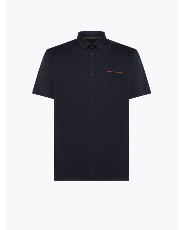 OXFORD POCKET POLO BLUE BLACK
